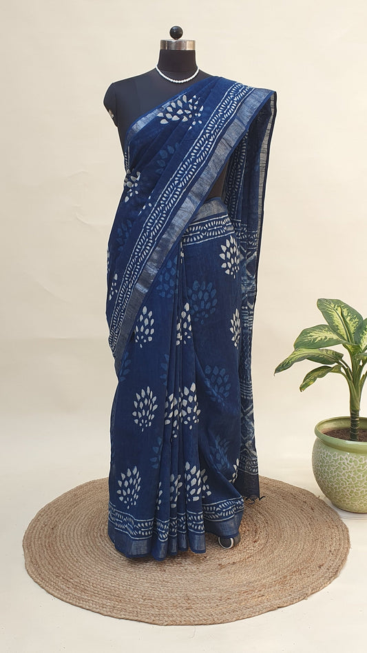 Neelanjana HBP Linen Saree | LNHB-0016