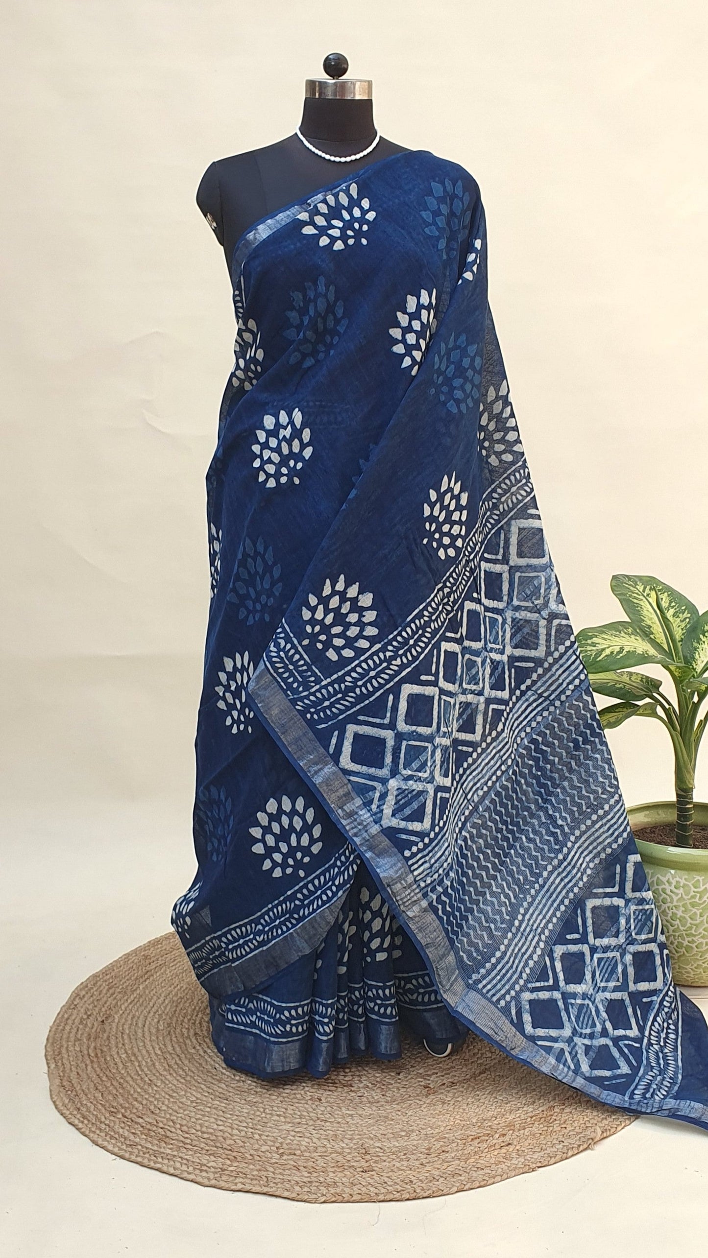 Neelanjana HBP Linen Saree | LNHB-0016