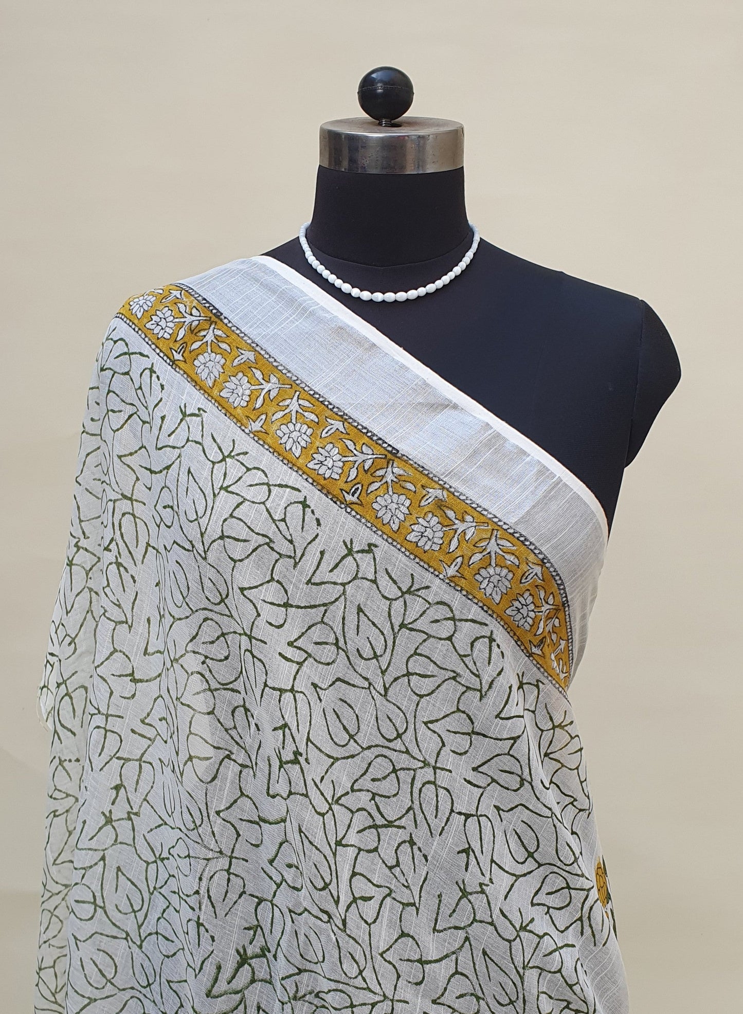 Hema Kanchan HBP Linen Saree | LNHB-0019