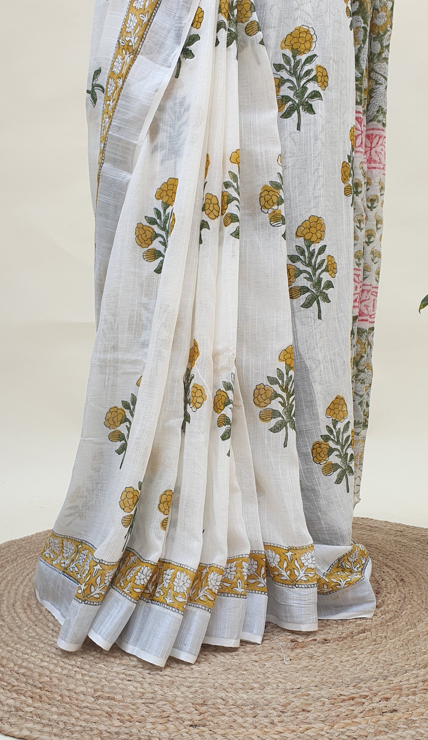 Hema Kanchan HBP Linen Saree | LNHB-0019