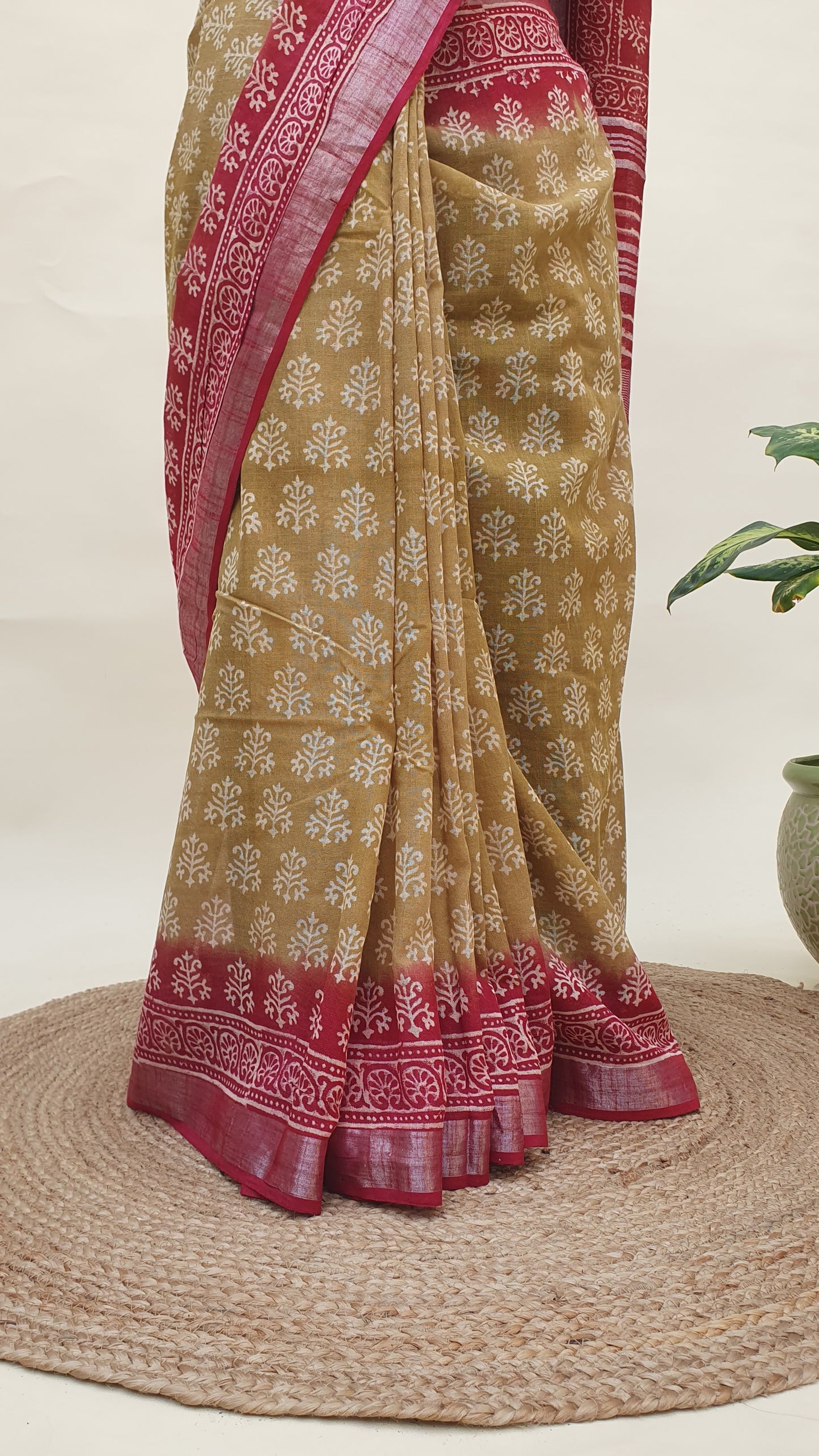 Kanak Aruna HBP Linen Saree | LNHB-0021