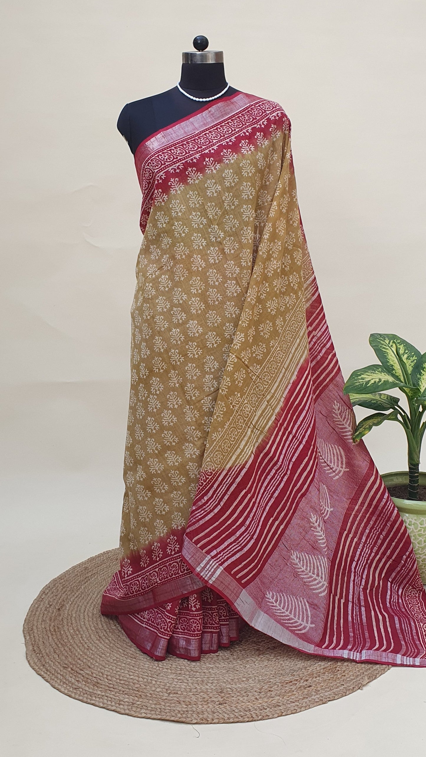 Kanak Aruna HBP Linen Saree | LNHB-0021