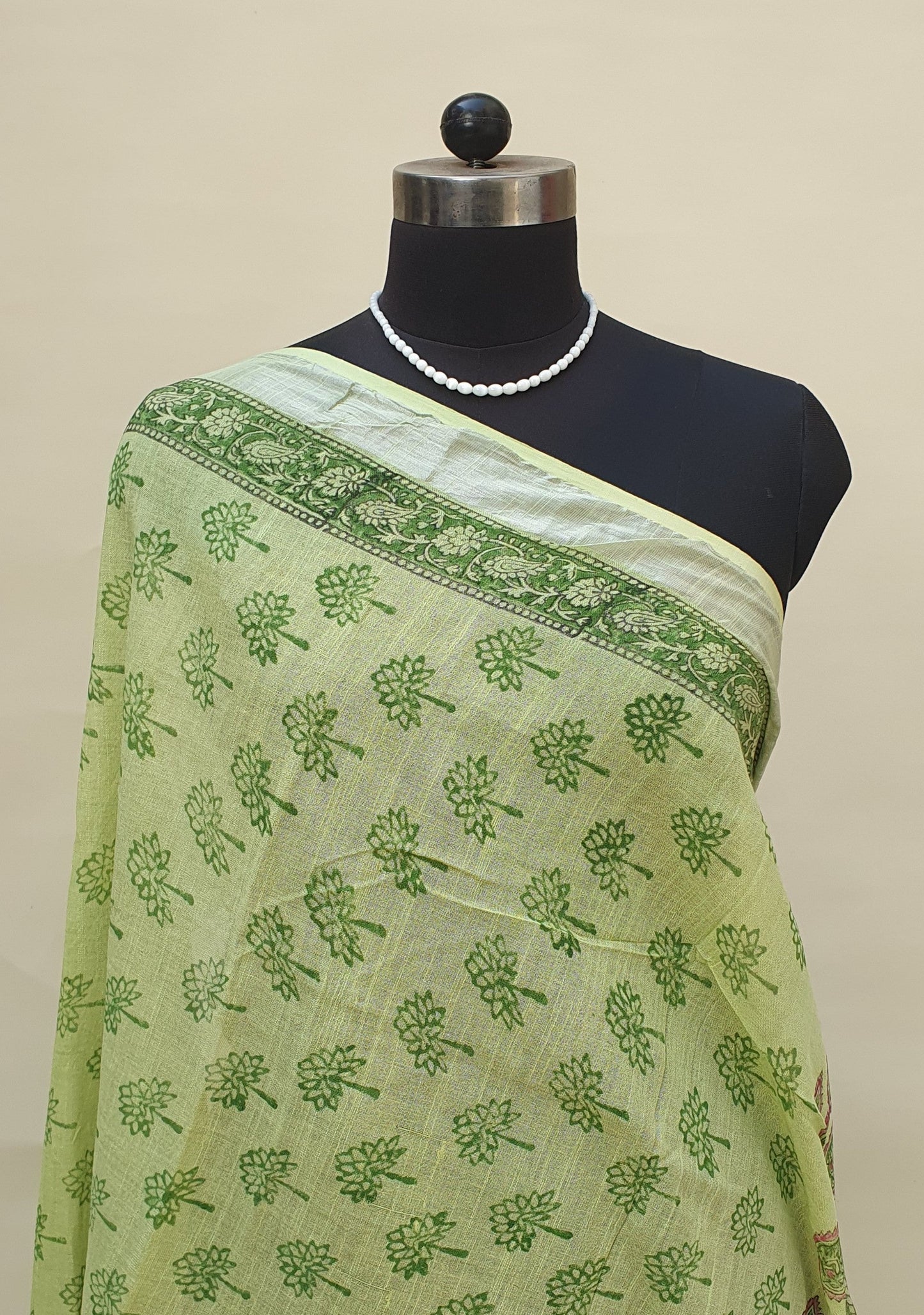 Shuka Varna HBP Linen Saree | LNHB-0022