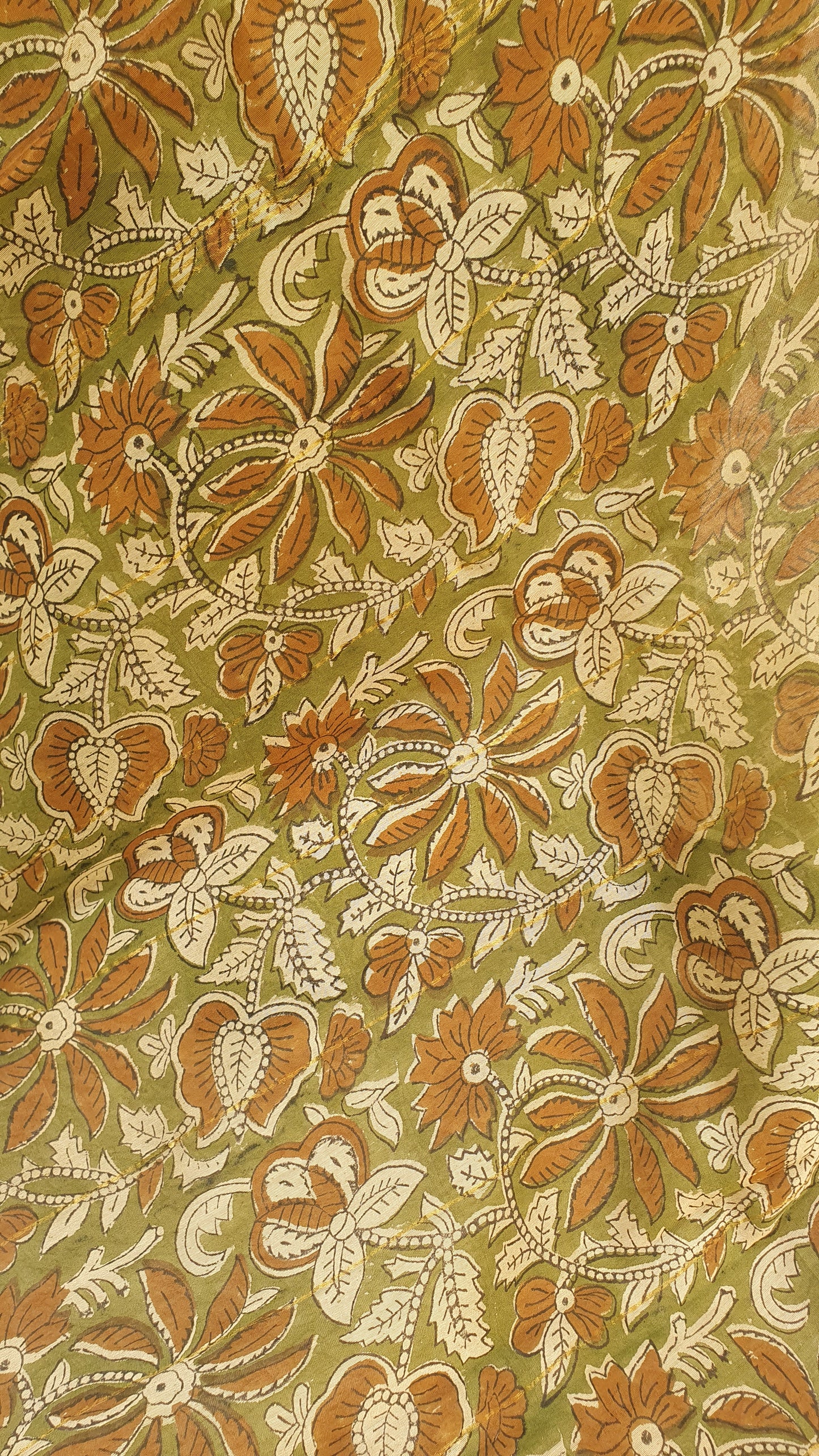 Kadamba Mustard Chanderi Saree SCCH-0026