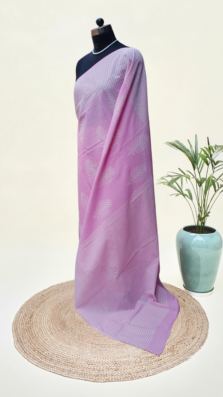 Pink HBP Mul Cotton Saree MCHB-0005