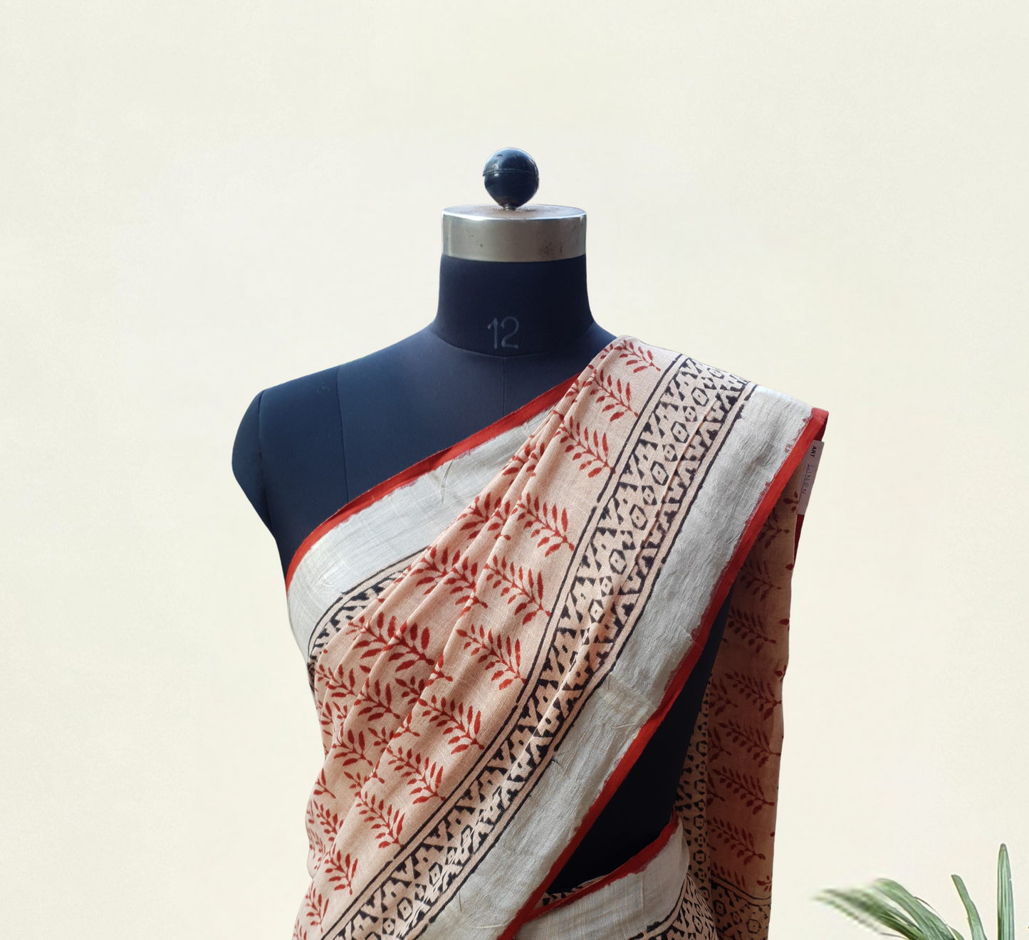 Biscuit Brown HBP Linen Saree LNHB-0005