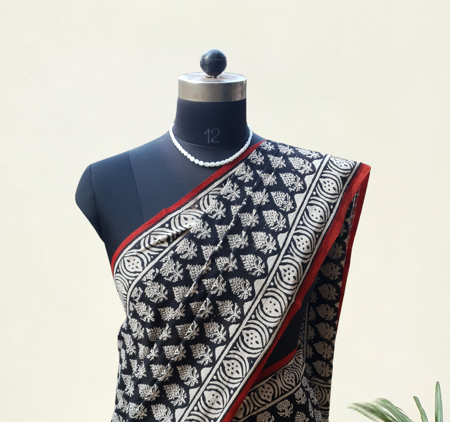 Regal Black HBP Mul Cotton Saree MCHB-0009