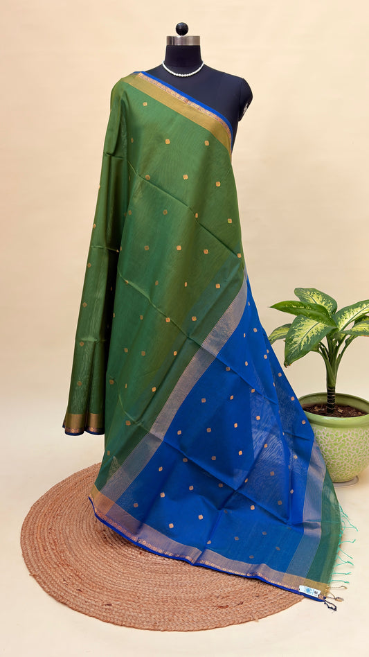 Aranya Neela Maheshwari Saree | MAHW-260106