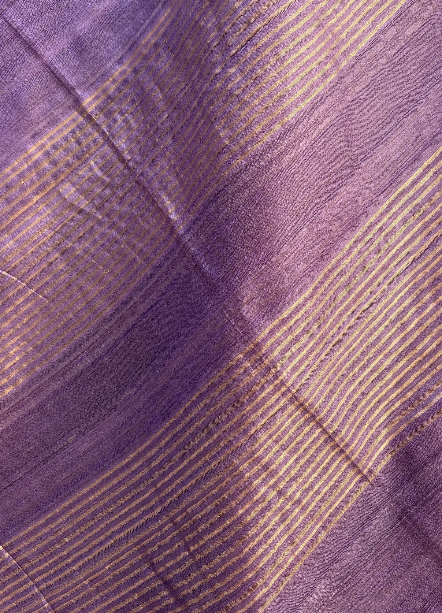 Lilac Purple Tussar Silk Saree
