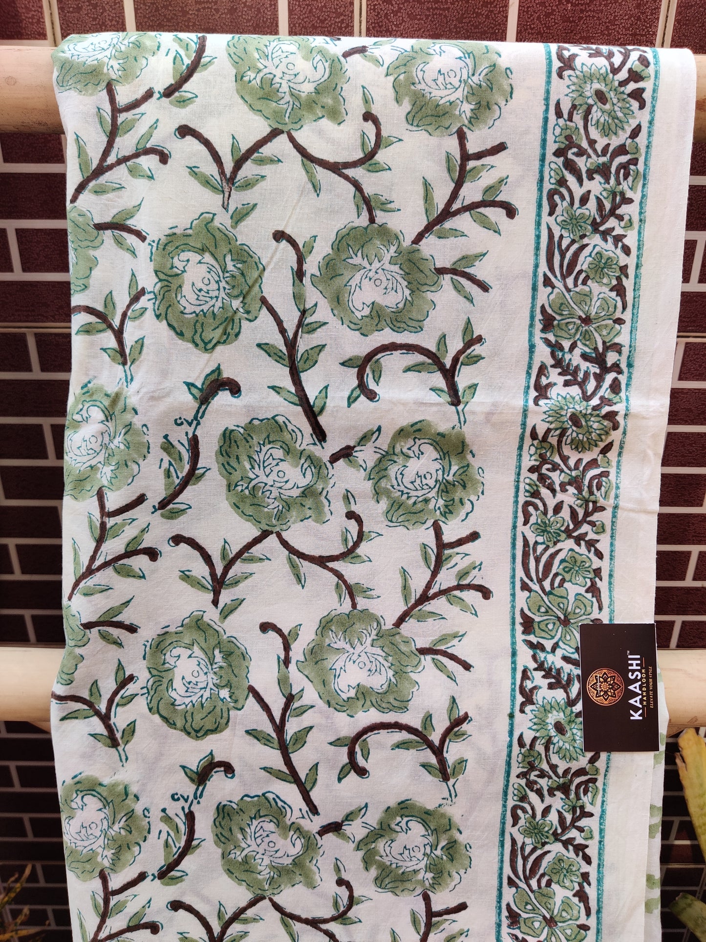 Mint Green HBP Cotton Suit with Linen Dupatta CLHB-0003