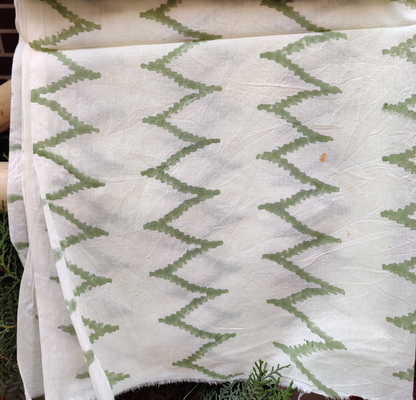 Mint Green HBP Cotton Suit with Linen Dupatta CLHB-0003