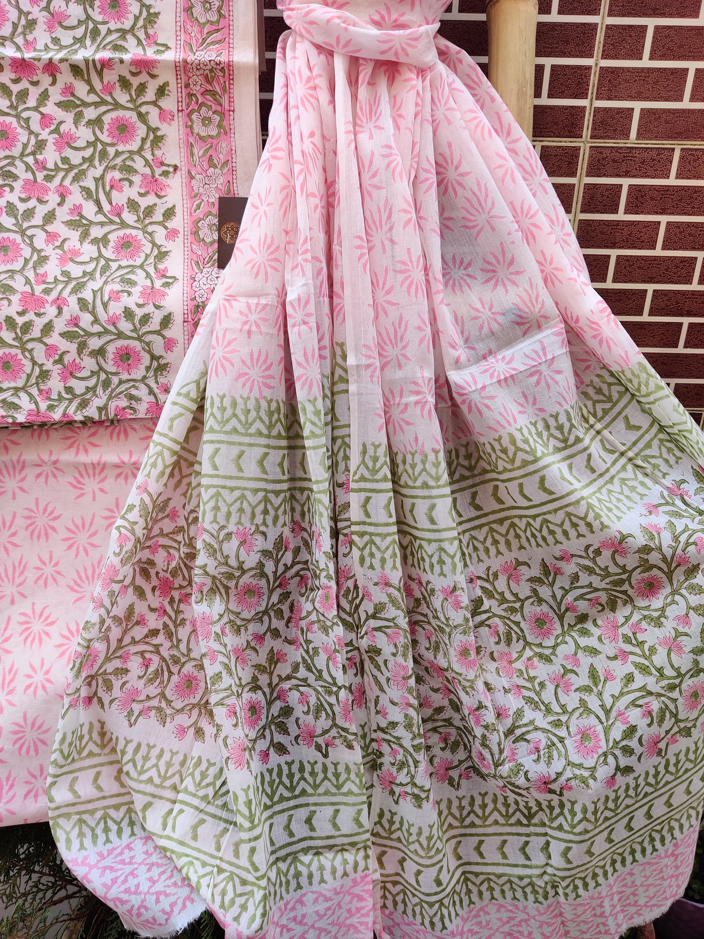 Pink HBP Cotton Suit with Mul Dupatta CMHB-0001