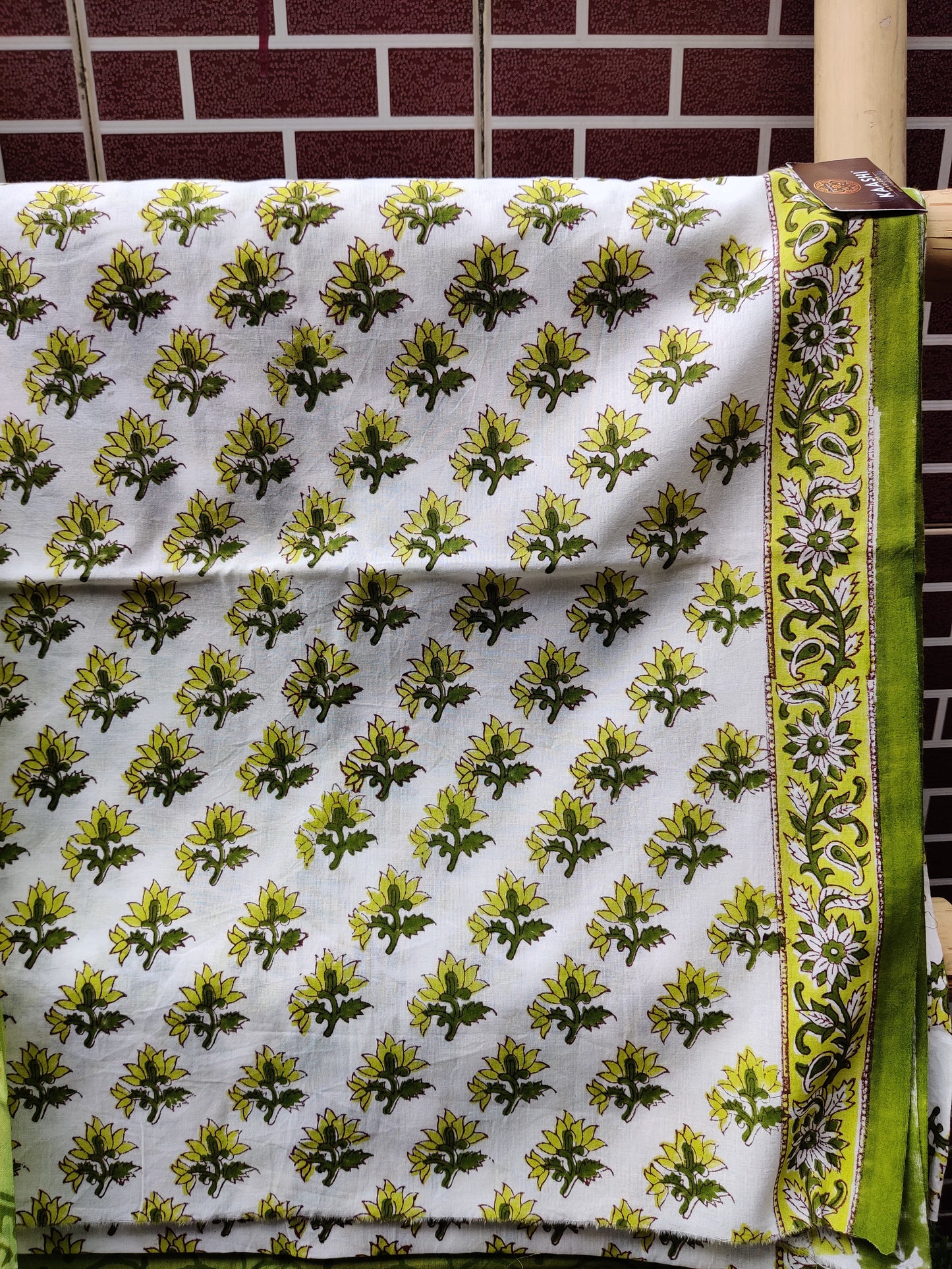 Green HBP Cotton Suit with Mul Dupatta CMHB-0009