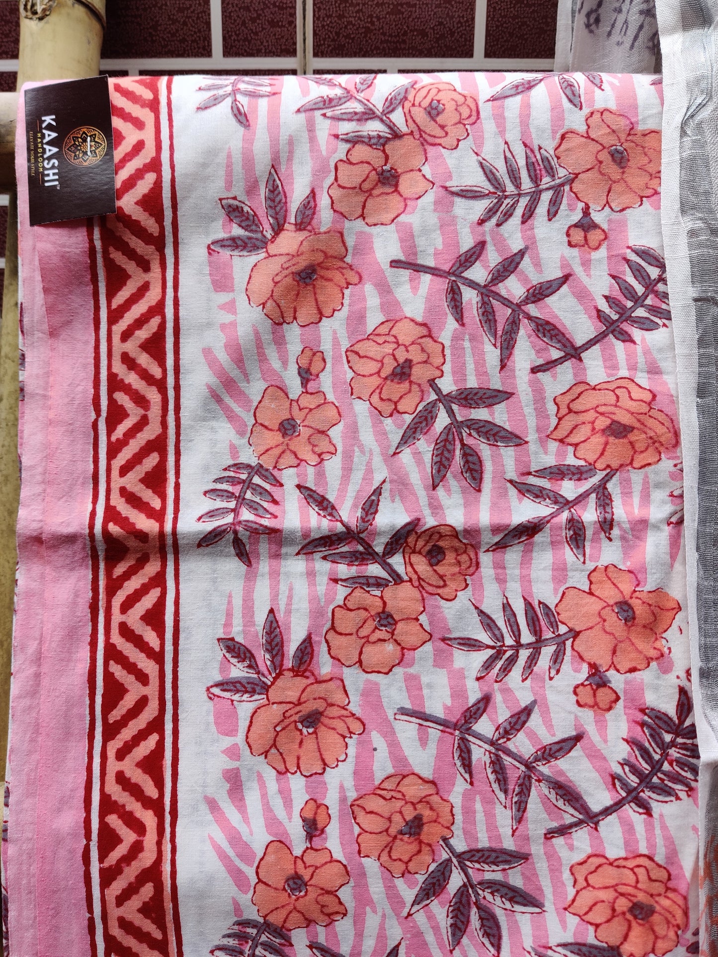 Pink & Peach HBP  Cotton Suit with Linen Dupatta CLHB-0006