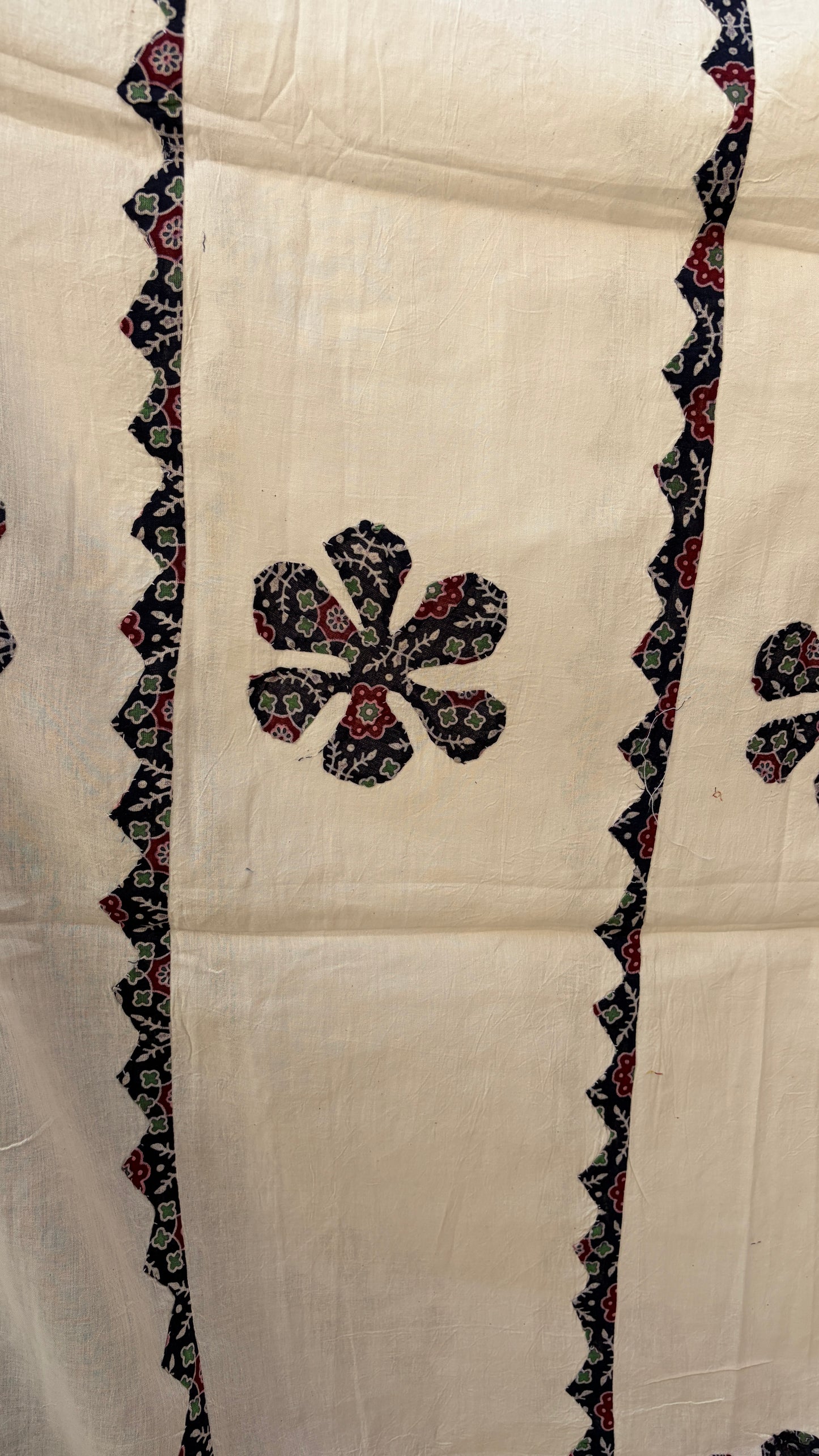 Ratri Vatika Ajrakh Suit w/ Applique Dupatta