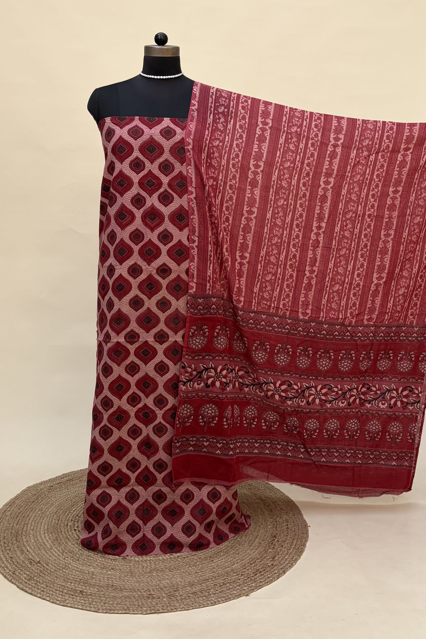 Gulnar Ajrakh Cotton Suit | CMAJ-UL8301