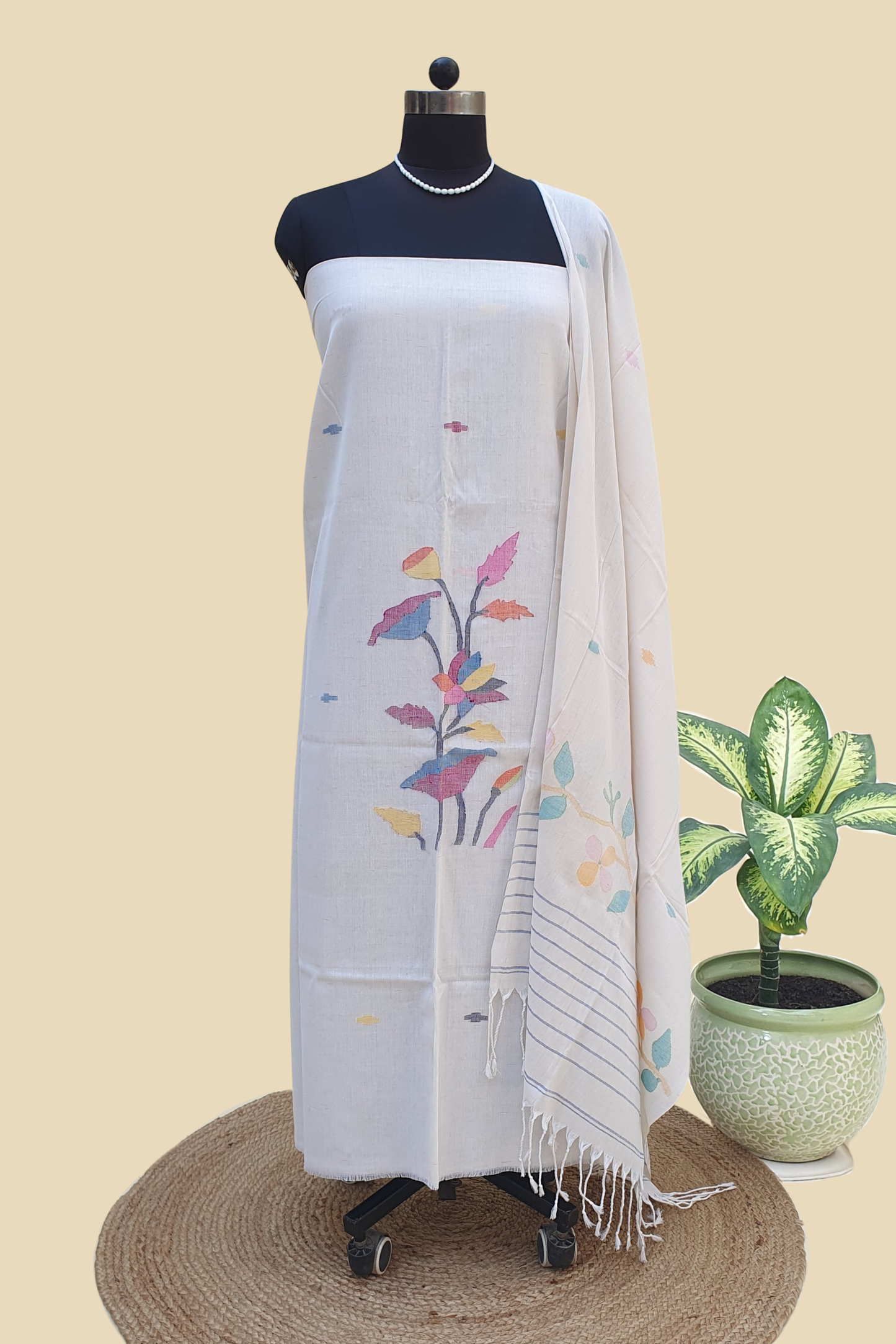 Mul Cotton Jamdani Suit