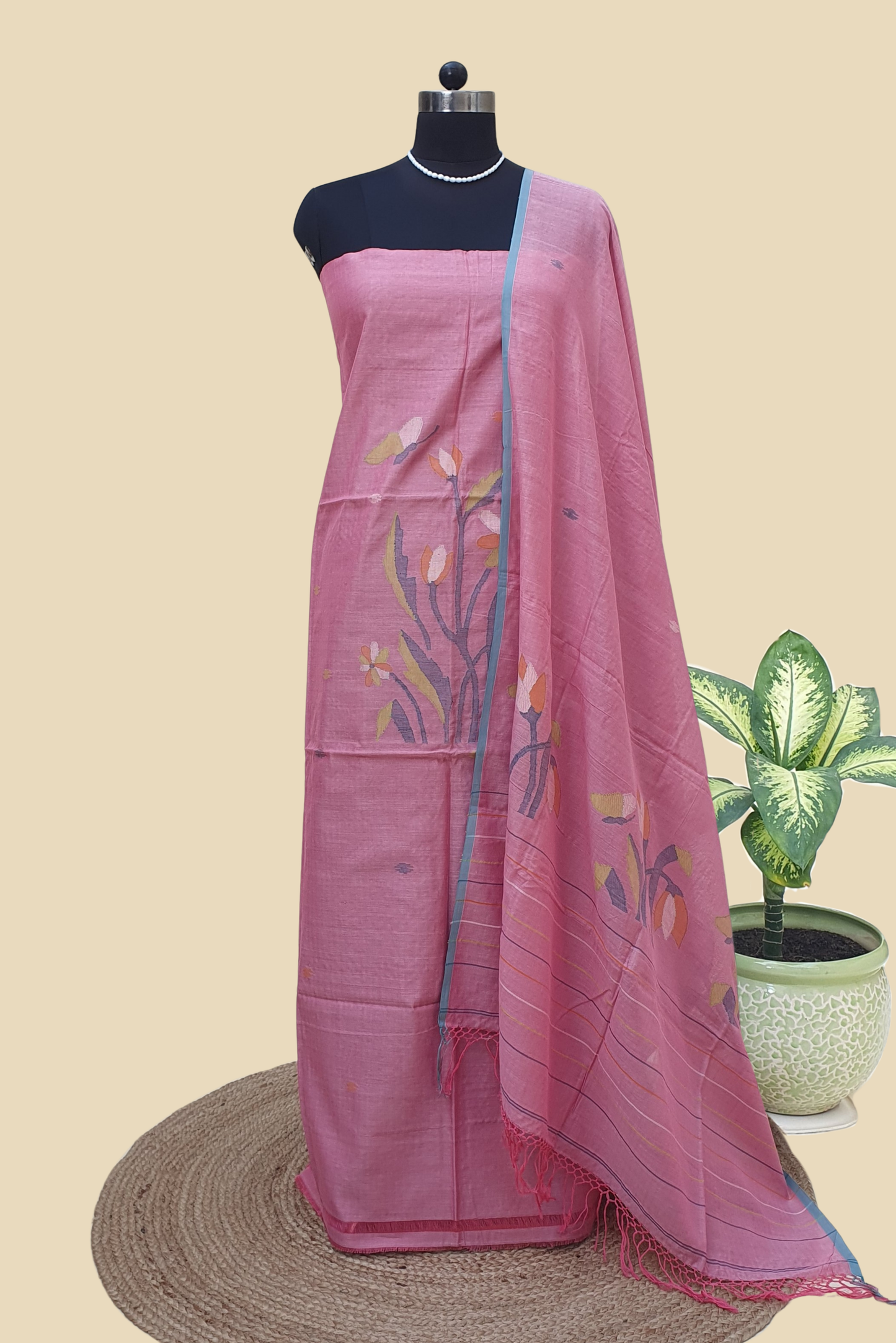 Mul Cotton Jamdani Suit